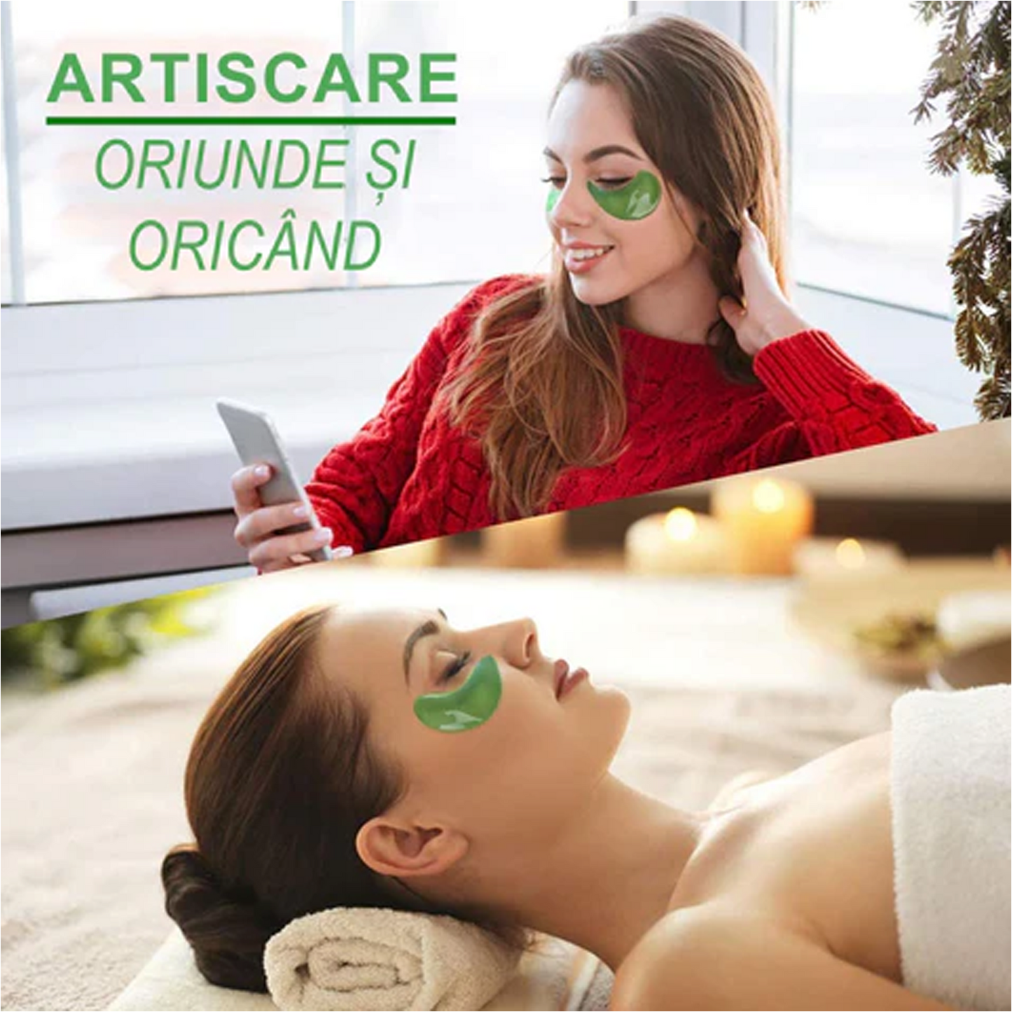 Pachet 60 Masti pentru Ochi - Elimina Cearcanele si Ridurile