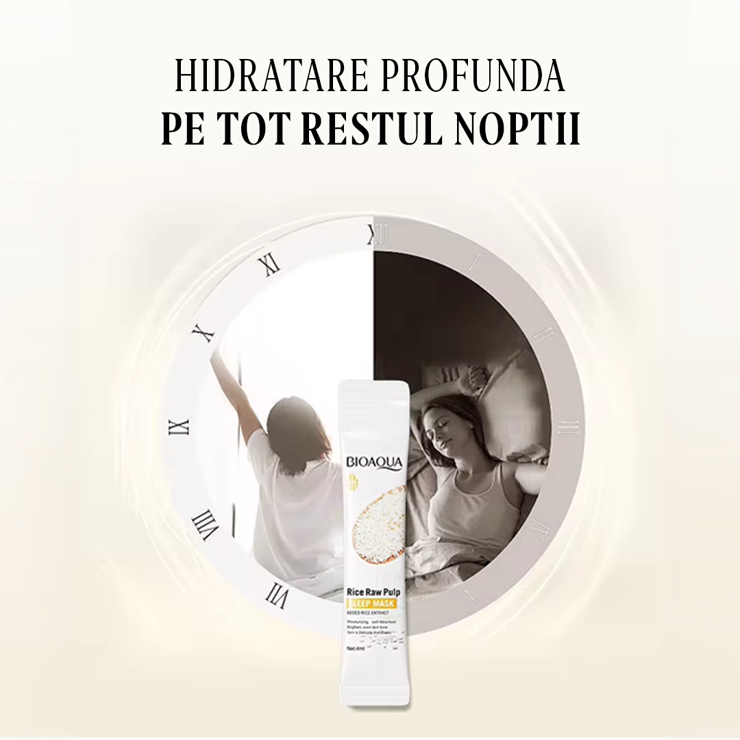 BIOAQUA™ Masca Pentru Fata din Extract de Pulpa de Orez