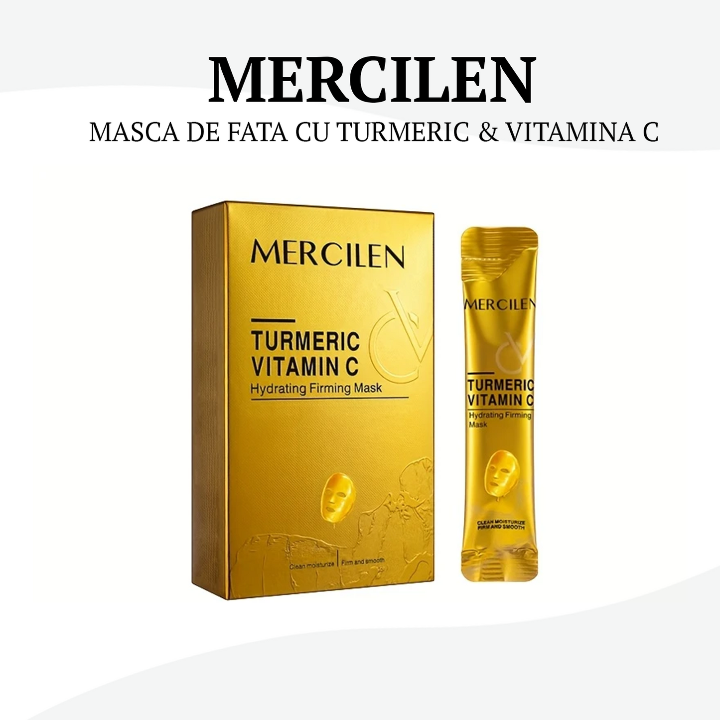 Set 10 Masti Fata Cu Turmeric si Vitamina C