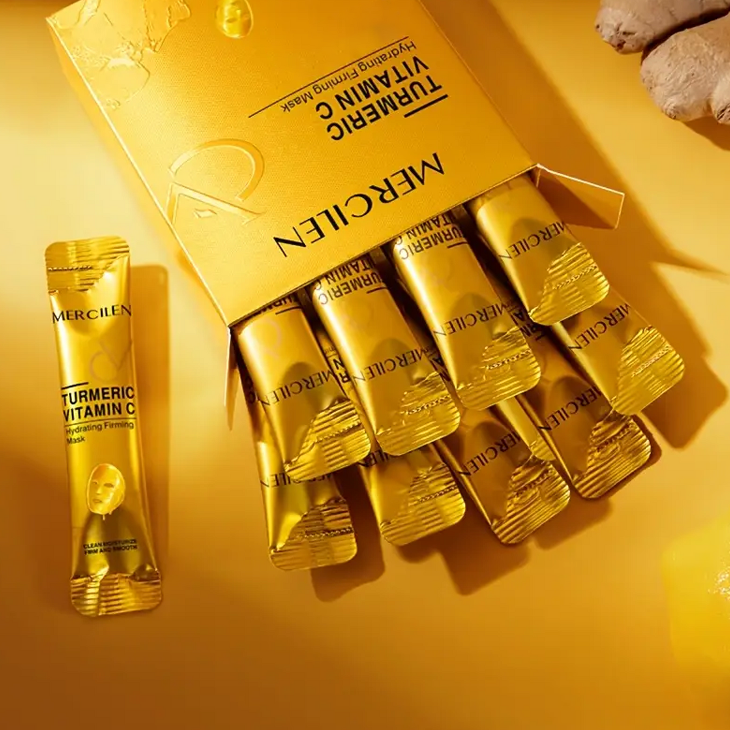 Set 10 Masti Fata Cu Turmeric si Vitamina C