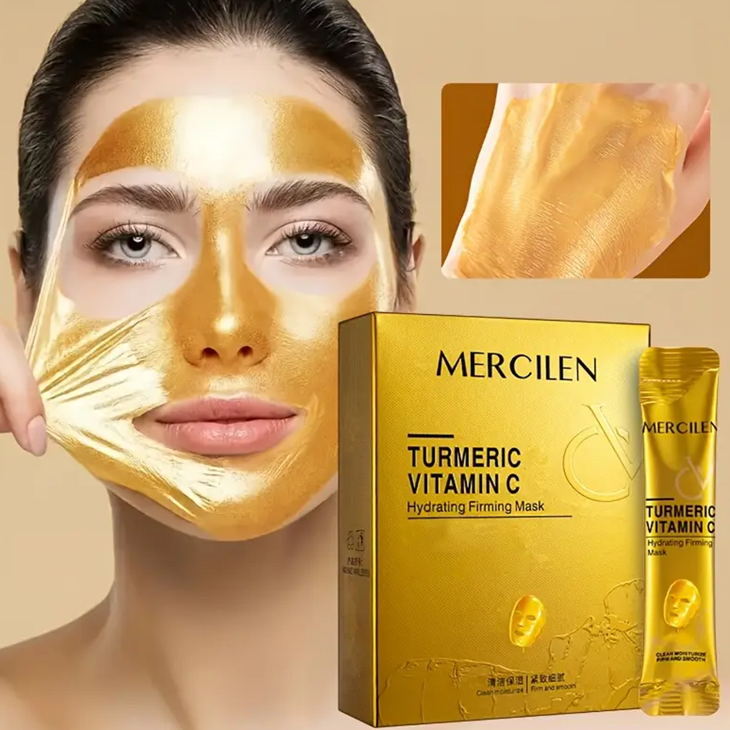 Set 10 Masti Fata Cu Turmeric si Vitamina C